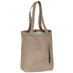 #1002TBLT-TAN - Large Trendy Tote with Laptop & Tablet Compartment