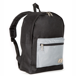#1045CB-BLACK/GRAY - Basic Color Block Backpack