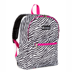 #1045KP-ZEBRA - Basic Pattern Backpack