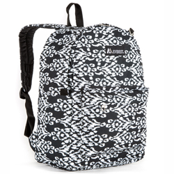 #2045P-BLACK/WHITE IKAT - Classic Pattern Backpack