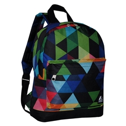 #10452P/PRISM/CASE - Mini Pattern Backpack with Front Zippered Pocket - Case of 30 Backpacks