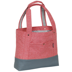 #1002TB-CORAL/GRAY - Trendy Tablet Tote Bag