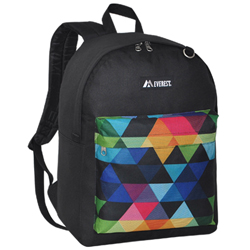 #2045P - Classic Pattern Backpack w/ Large main compartment