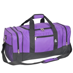 #025/DARK PURPLE BLACK/CASE - 25-inch Duffel Bag - Case of 20 Duffel Bags