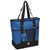 #1002DLX/ROYAL BLUE/CASE - Zippered Bottom Compartment Large Tote Bag - Case of 30 Tote Bags