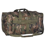 #1027/WOODLAND CAMO/CASE - 27-inch Woodland Camo Duffel Bag - Case of 10 Duffel Bags