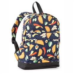 #10452P/TACOS/CASE - Mini Pattern Backpack with Front Zippered Pocket - Case of 30 Backpacks