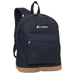#1045GL/NAVY/CASE - Suede Bottom Backpack - Case of 30 Backpacks