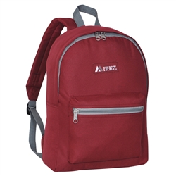 #1045K/Burgundy/Case - Basic Backpack - Case of 30 Backpacks