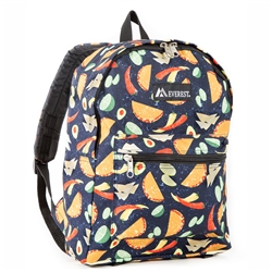 #1045KP/TACOS/CASE - Basic Pattern Backpack - Case of 30 Backpacks