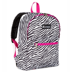 #1045KP/ZEBRA/CASE - Basic Pattern Backpack - Case of 30 Backpacks
