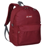 #2045CR/BURGUNDY/CASE - Classic Backpack - Case of 30 Backpacks