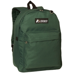 #2045CR/DARK GREEN/CASE - Classic Backpack - Case of 30 Backpacks