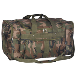 #1027 - 27-inch Woodland Camo Duffel Bag