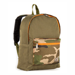 #1045CB-OLIVE/CAMO - Basic Color Block Backpack