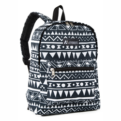 #1045KP-NAVY/WHITE ETHNIC - Basic Pattern Backpack