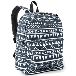 #2045P-NAVY/WHITE ETHNIC - Classic Pattern Backpack