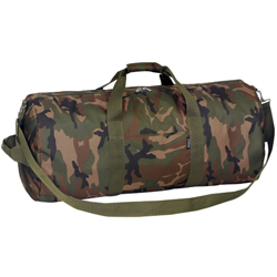 #C30P - 30-inch Woodland Camo Round Duffel Bag