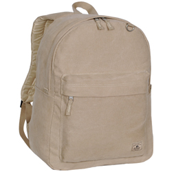 #CTBP2045CR - Cotton Canvas Backpack with Laptop Storage