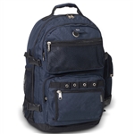 #3045R/NAVY BLACK/CASE - Oversized Deluxe Backpack - Case of 20 Backpacks