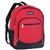 #6045/RED/CASE - Casual Backpack with Dual Side Mesh Pockets - Case of 30 Backpacks
