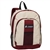 #BP2072/BEIGE BURGUNDY/CASE - Backpack with Front & Side Pockets - Case of 30 Backpacks