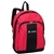#BP2072/HOT PINK BLACK/CASE - Backpack with Front & Side Pockets - Case of 30 Backpacks