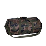 #C16P/WOODLAND CAMO/CASE - 16-inch Woodland Camo Round Duffel Bag - Case of 40 Duffel Bags