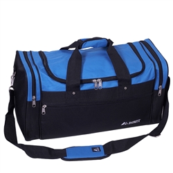 #S219/ROYAL BLUE BLACK/CASE - 21-inch Deluxe Duffel Bag - Case of 20 Duffel Bags
