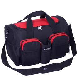 #S223/RED BLACK/CASE - 18-inch Gym Bag with Wet Pocket - Case of 20 Gym Bags